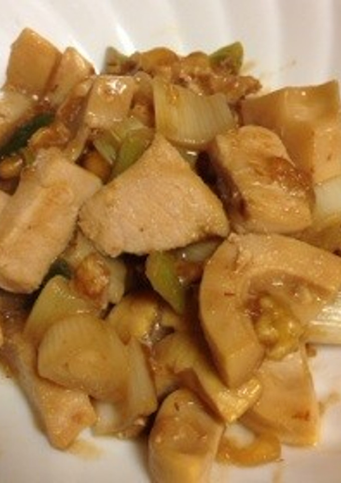 むね肉のくるみ炒め-レシピのメイン写真