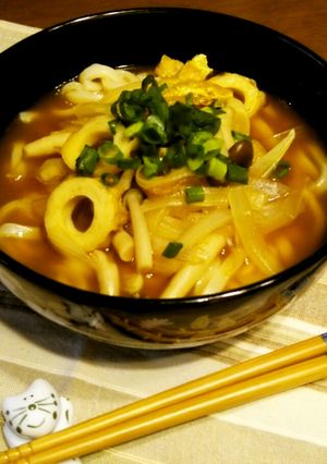 冷凍うどん！ちくわカレー♪-レシピのメイン写真