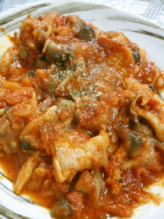 鶏もも肉ときのこのこってりトマト煮-レシピのメイン写真