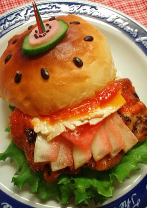 スイカタンドリーチキンバーガー-レシピのメイン写真