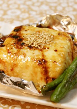 簡単一品＊豆腐の味噌マヨチーズ焼き-レシピのメイン写真