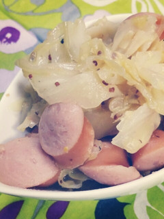 手間なし簡単♪キャベツの粒マスタード煮-レシピのメイン写真