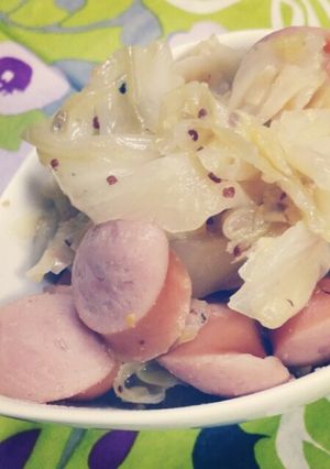 手間なし簡単♪キャベツの粒マスタード煮-レシピのメイン写真