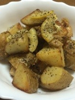 俺流!鶏皮とポテトの塩レモン炒め-レシピのメイン写真