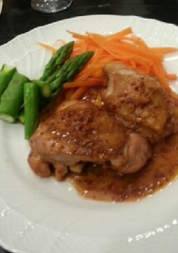 簡単#粒マスタード照り焼きチキン-レシピのメイン写真
