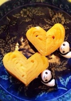 かわいいハート型卵焼き♡飾り切り-レシピのメイン写真