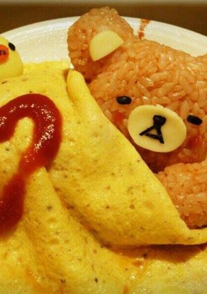 リラックマオムライス-レシピのメイン写真
