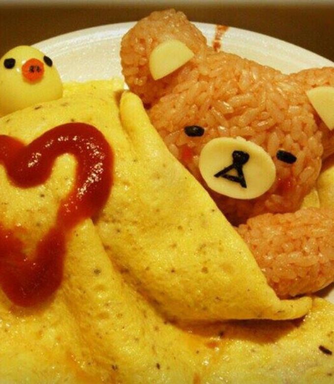 リラックマオムライス-レシピのメイン写真