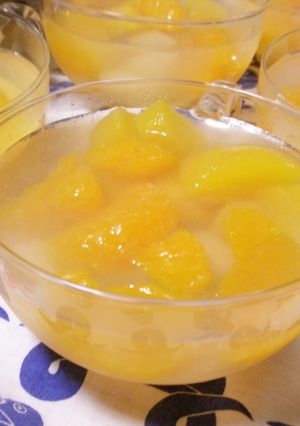 フルーツ缶deフルーツ寒天☆-レシピのメイン写真