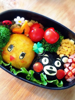 ふなっしー&くまモン キャラ弁-レシピのメイン写真