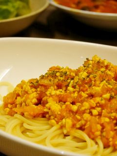 豆腐と野菜ジュースでミートソース-レシピのメイン写真