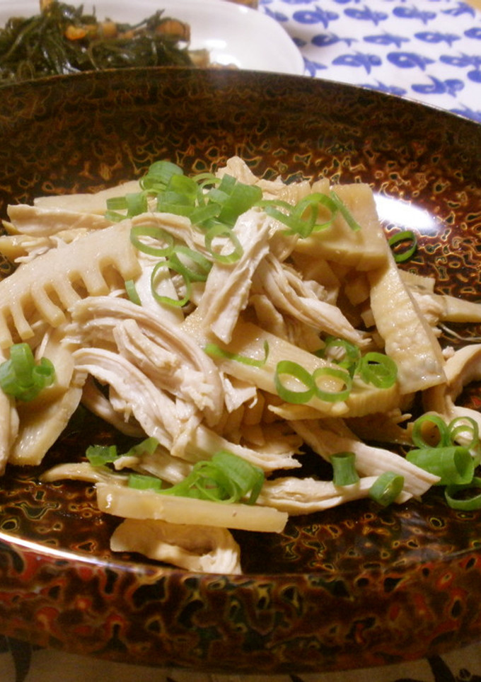 蒸し鶏のメンマ風たけのこ和え-レシピのメイン写真