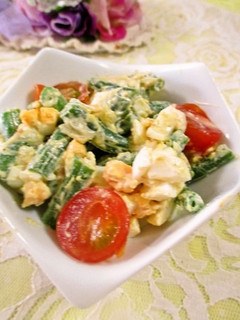 いんげんの味噌タルタルサラダ-レシピのメイン写真