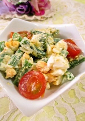 いんげんの味噌タルタルサラダ-レシピのメイン写真