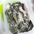 バジルの塩漬け(しそもOK)