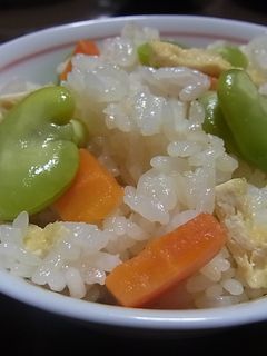 ☆ そら豆入り♪炊き込みごはん ☆-レシピのメイン写真