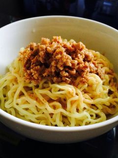 肉味噌+材料3つで超簡単汁なし坦々麺!!-レシピのメイン写真