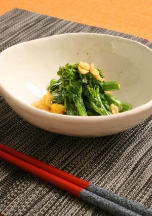 菜の花と天かすのマヨネーズあえ-レシピのメイン写真