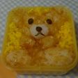 ふわふわクマのキャラ弁?