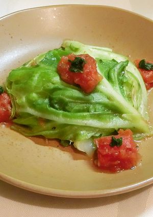 ノンオイル!キャベツのトマト炒め-レシピのメイン写真