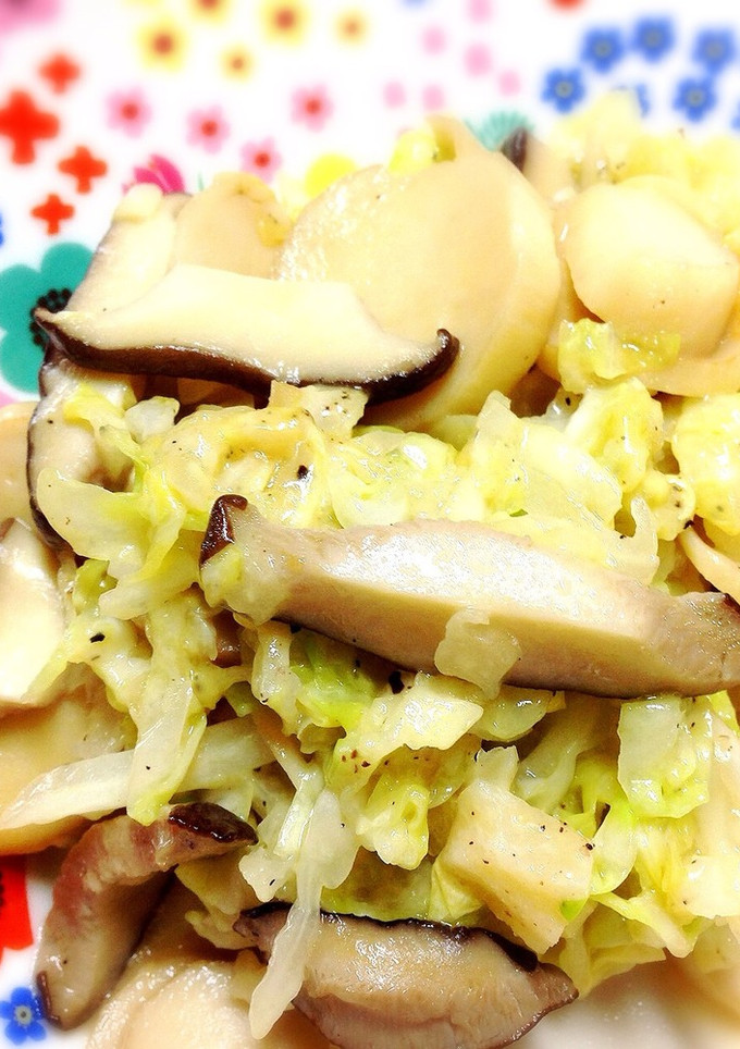 エリンギとキャベツのバターチーズ炒め-レシピのメイン写真