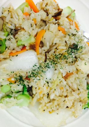 野菜たっぷりガーリックチャーハン-レシピのメイン写真