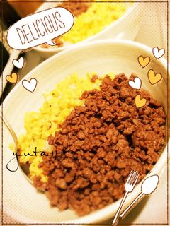 鶏そぼろ丼-レシピのメイン写真