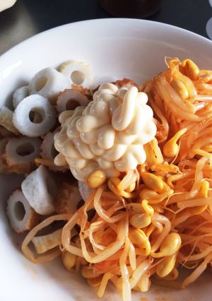 味付豆もやしとちくわマヨ★あえるだけ-レシピのメイン写真