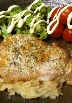 鶏もも肉のオーブン焼き♪ポテトはさみ-レシピのメイン写真
