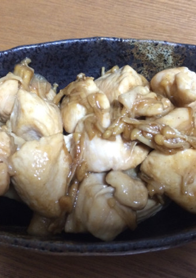 こってり♡鶏肉とえのきのオイマヨ炒め-レシピのメイン写真
