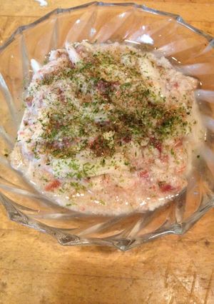 カニ缶と長芋の梅酢和え。-レシピのメイン写真
