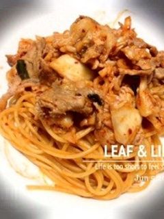 簡単♡豚キムチスパゲティ-レシピのメイン写真