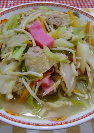 ★袋麺で野菜たっぷり＊チャンポン＊です♪-レシピのメイン写真