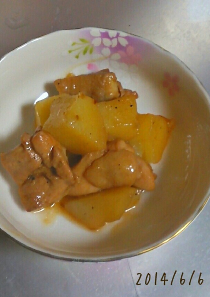 鶏肉とじゃがいもの醤油煮-レシピのメイン写真