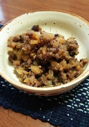 コールラビとナスの肉味噌-レシピのメイン写真