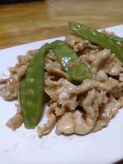豚肉ときぬさやとえのきの炒め物-レシピのメイン写真