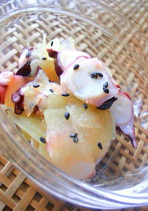 さっぱり美味☆すいかとタコの酢の物☆-レシピのメイン写真