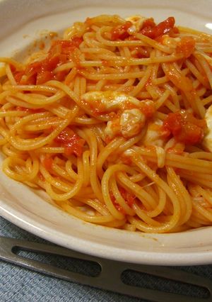 ごろっとモッツアレラのトマトパスタ-レシピのメイン写真