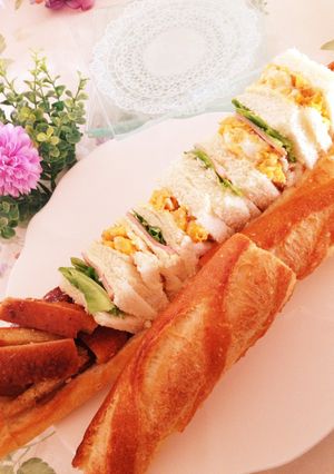 バケットで作る!サンドイッチ-レシピのメイン写真