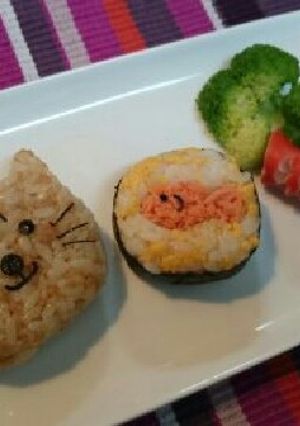 キャラ弁にも♪簡単猫のランチプレート-レシピのメイン写真