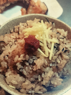 ヒジキと梅の炊き込みごはん♪-レシピのメイン写真
