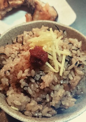 ﾋｼﾞｷと梅の炊き込みごはん♪-レシピのメイン写真