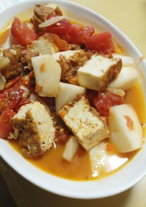 カブと厚揚げ、トマトでイタリアンなおかず-レシピのメイン写真