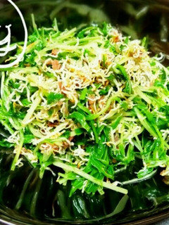 水菜とカリカリじゃこの梅ポン酢和え-レシピのメイン写真