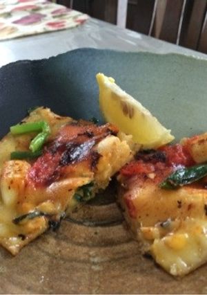 ☆残り野菜でイタリアンなチーズちぢみ☆-レシピのメイン写真