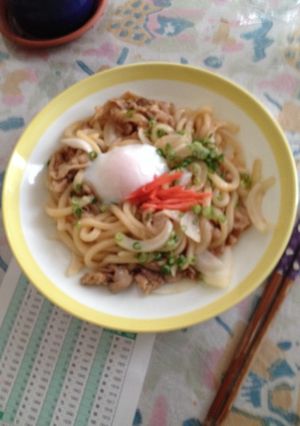 豚バラしょが焼きうどんが簡単に出来ました-レシピのメイン写真