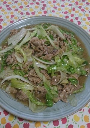 レタスと豚肉のいためもの-レシピのメイン写真