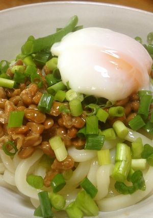 ＊納豆と温泉玉子の冷やしうどん＊-レシピのメイン写真