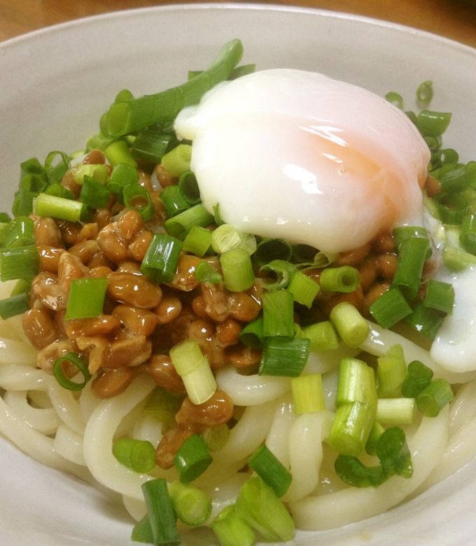 納豆と温泉玉子の冷やしうどん＊ by shikkachan 【クックパッド