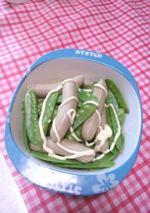 ウインナー絹さやサラダ-レシピのメイン写真